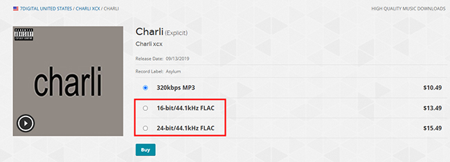 7digital 24 bit flac songs download