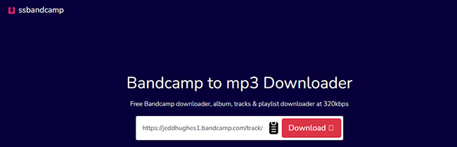 add bandcamp link ssbandcampdownloader
