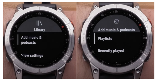 add spotify music and podcasts on garmin vivoactive