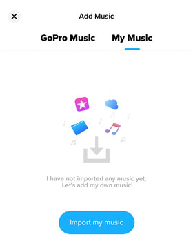 add music gopro quik iphone