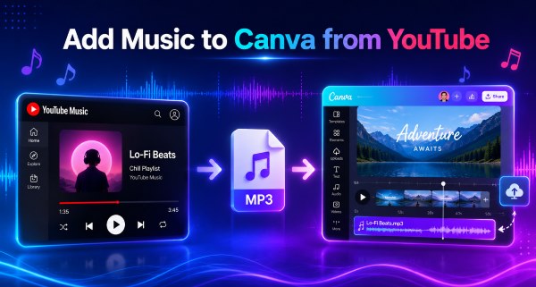 add music to canva from youtube