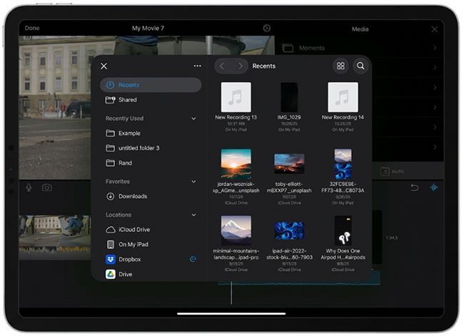 add drm protected songs to imovie on ipad