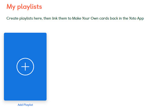 add playlist to yoto card