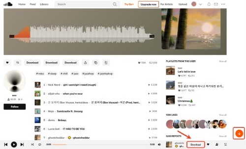 addoncrop extension for soundcloud