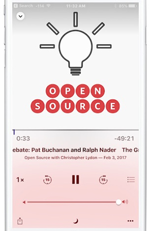 adjust apple music speed for podcast
