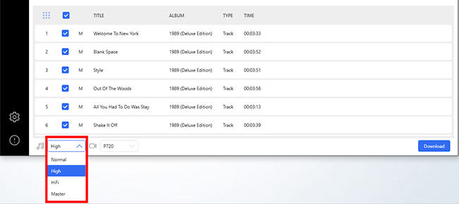 adjust tidal settings in tidal gui