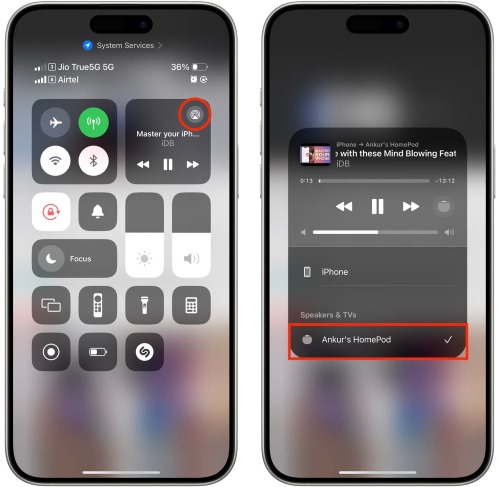 play audible on homepod via airplay