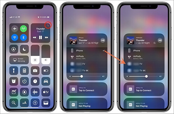 airplay tidal music to yamaha receiver