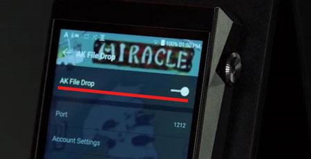 ak file drop or file transfer feature