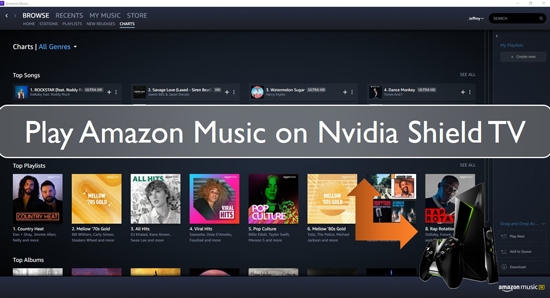 amazon music on nvidia shield tv