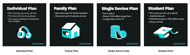 amazon music unlimited plans