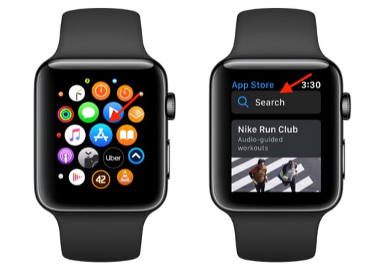 open app store on apple watch