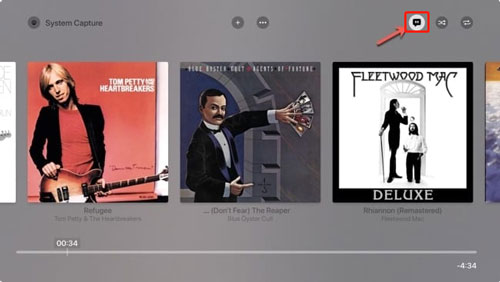 Apple Music lyrics on Apple TV