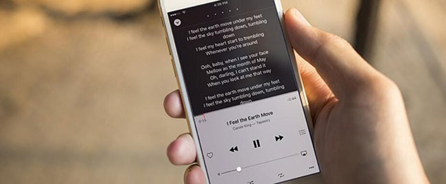 Apple Music lyrics