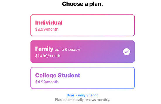 apple music price plan