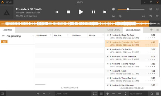 apple music on aimp music player