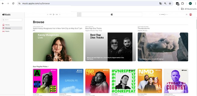 apple music web player