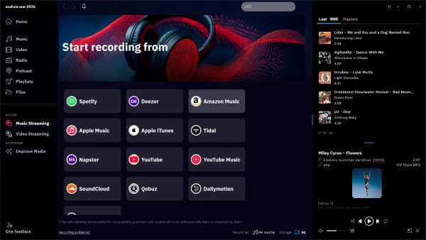 audials one for soundcloud