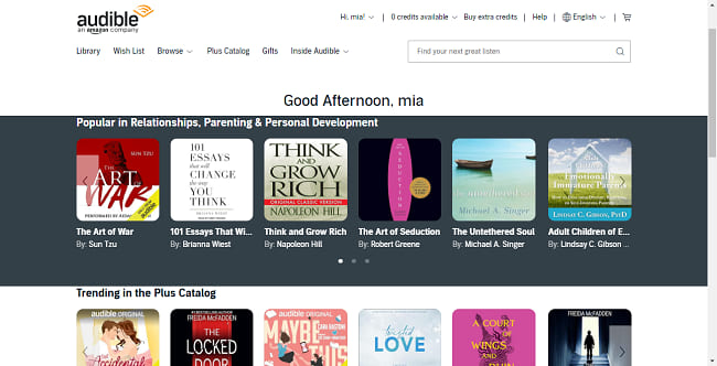 sign up audible free trial