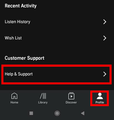 audible profile android