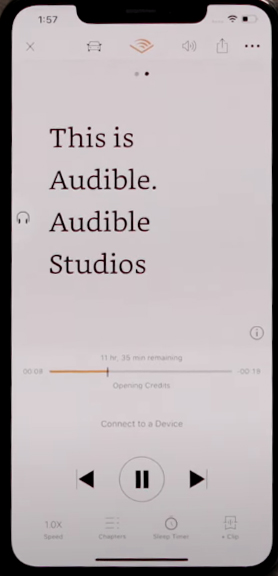 audible transcript
