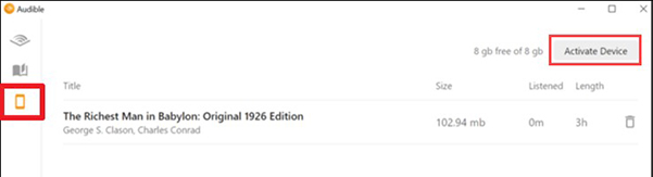 audiblesync activate device