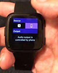 audio source on fitbit