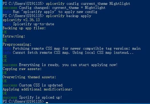 backup and apply spotify theme