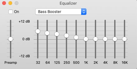 set bass booster eq for apple music mac