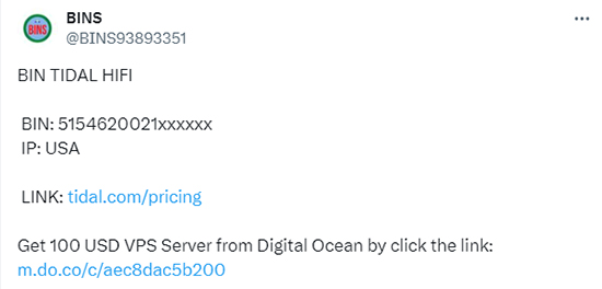 bin tidal twitter