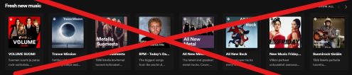 block fresh new music recommendations with spotx