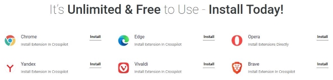 browsers supported by crosspilot