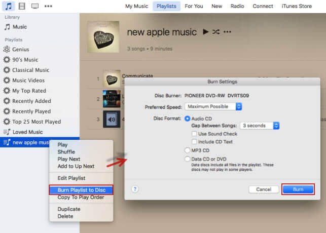 burn purchased itunes music to drm free cd
