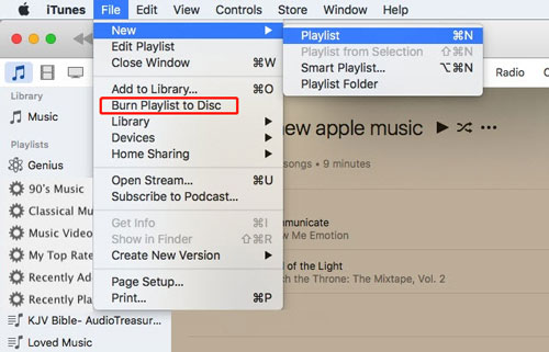burn spotify playlist to cd itunes