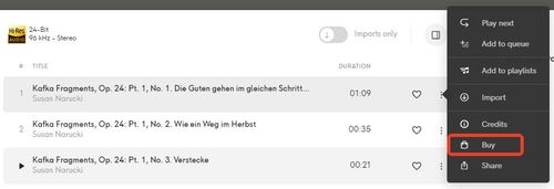 buy and download single qobuz track in qobuz app