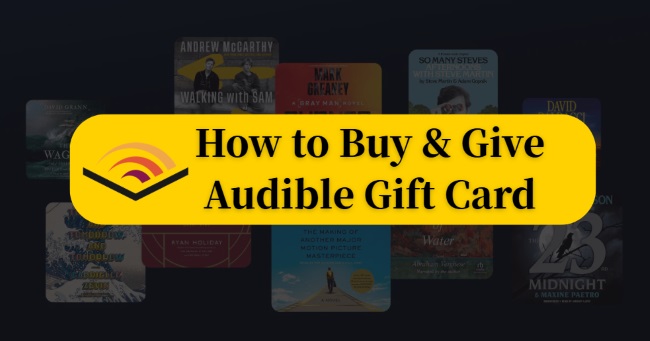 buy and give audible gift card
