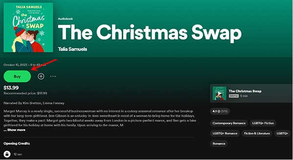 buy spotify audiobook