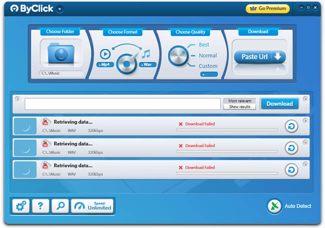 byclick download failed