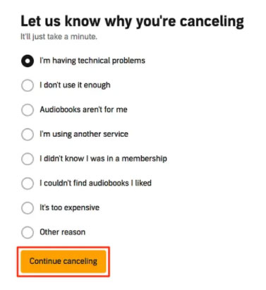 cancel audible free trial