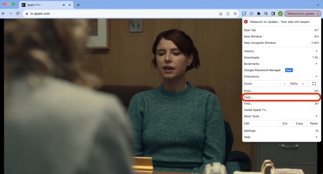 chrome browser for cast apple tv
