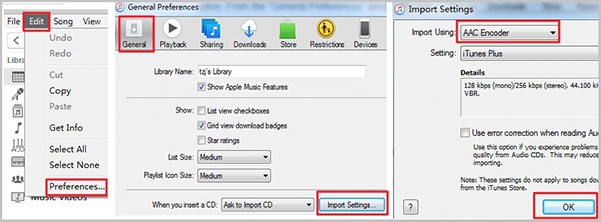 choose aac format for mp3 audiobooks