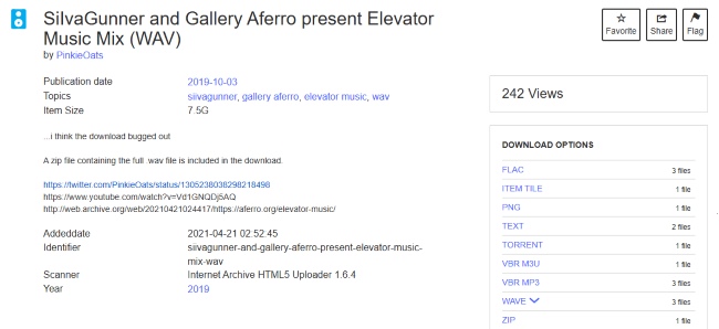 choose wave format archive
