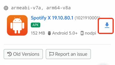 click on the download button to download spotify x premium apk