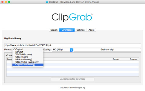 clipgrab youtube music downloader free