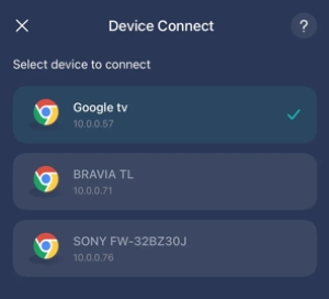 connect device chromecast