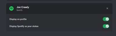 linked spotify to discord