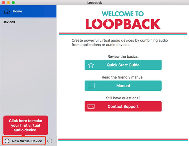 create a new virtual device in loopback
