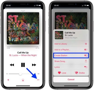 create station apple music