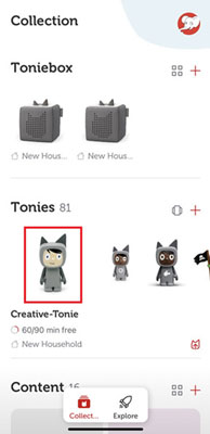 creative tonie on mytonies app