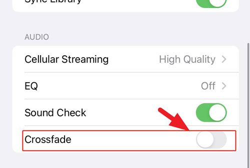 crossfade youtube music on iphone